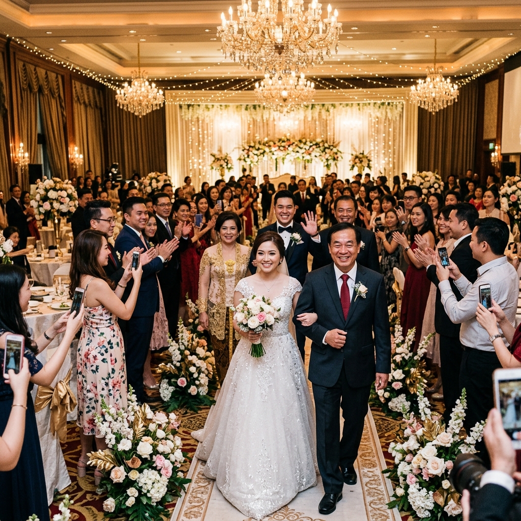 Keluarga & Papa anter bride masuk ๐ฅน๐